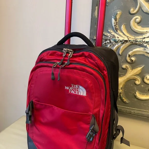 The north face double track wheeled travel bag suitcase